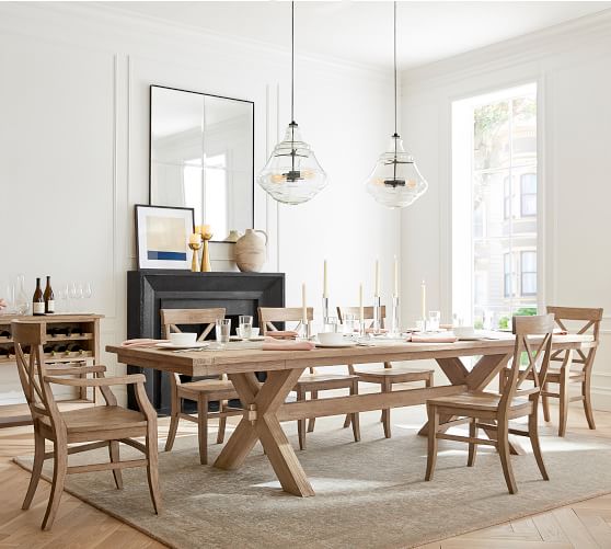 pottery barn table and chairs