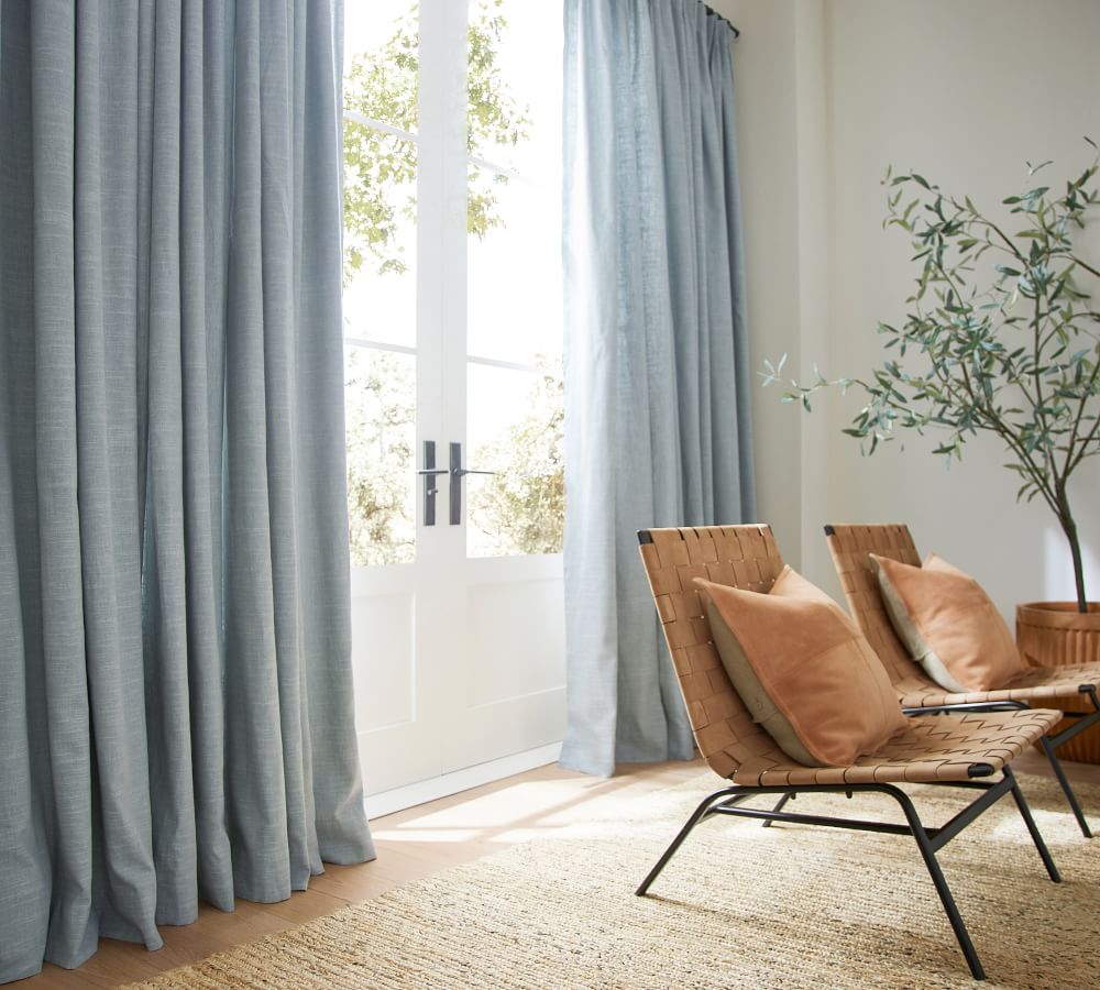 Belgian Flax Linen Curtain Pottery Barn
