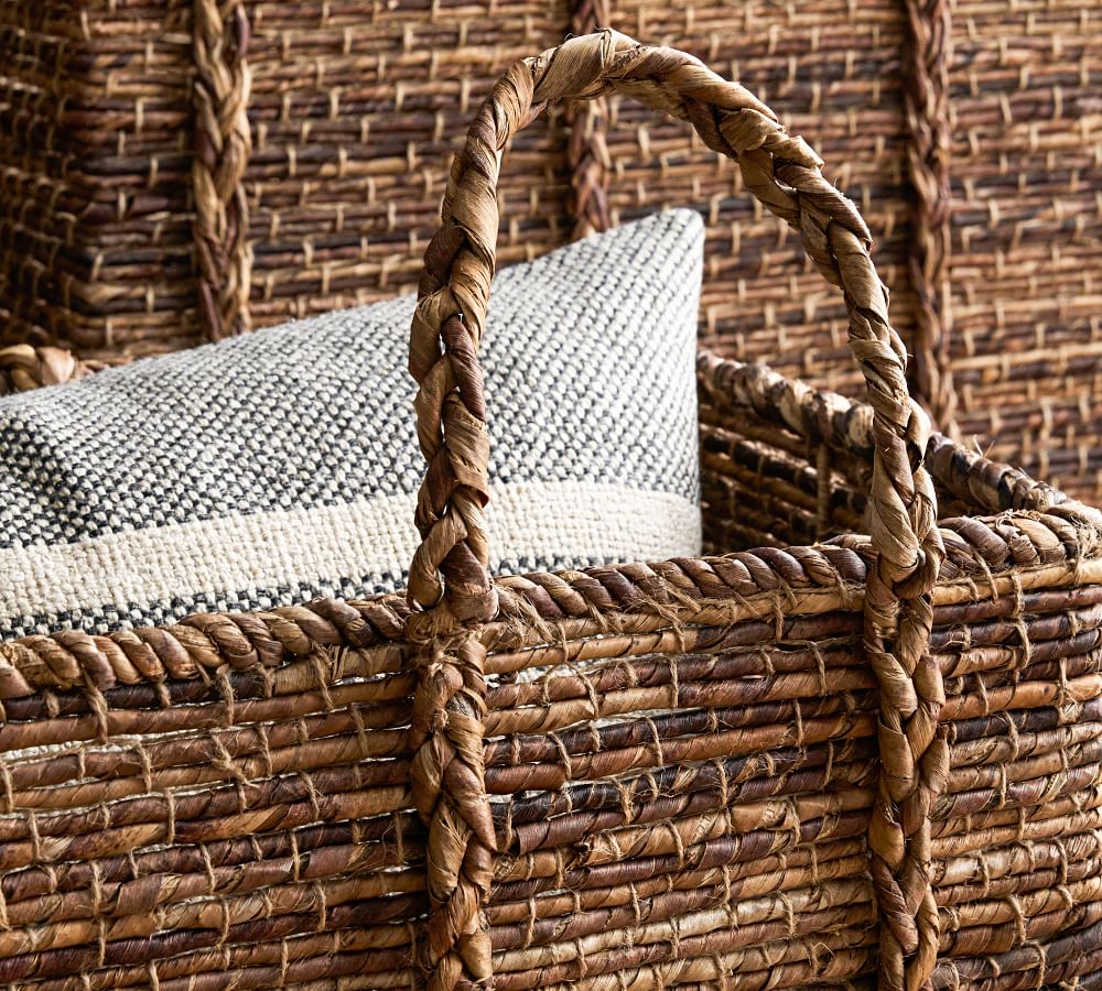 Wynne Coil Abaca Basket Collection Pottery Barn