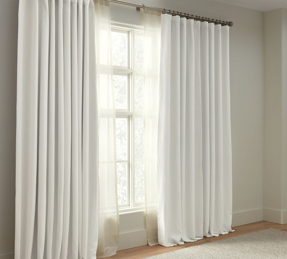 white black out curtains