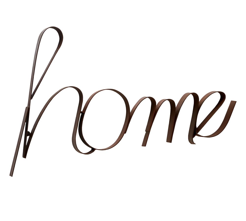 Iron Home Sign Pottery Barn