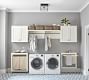 Aubrey Deluxe Laundry Organization Set with Closed Cabinets | Pottery Barn