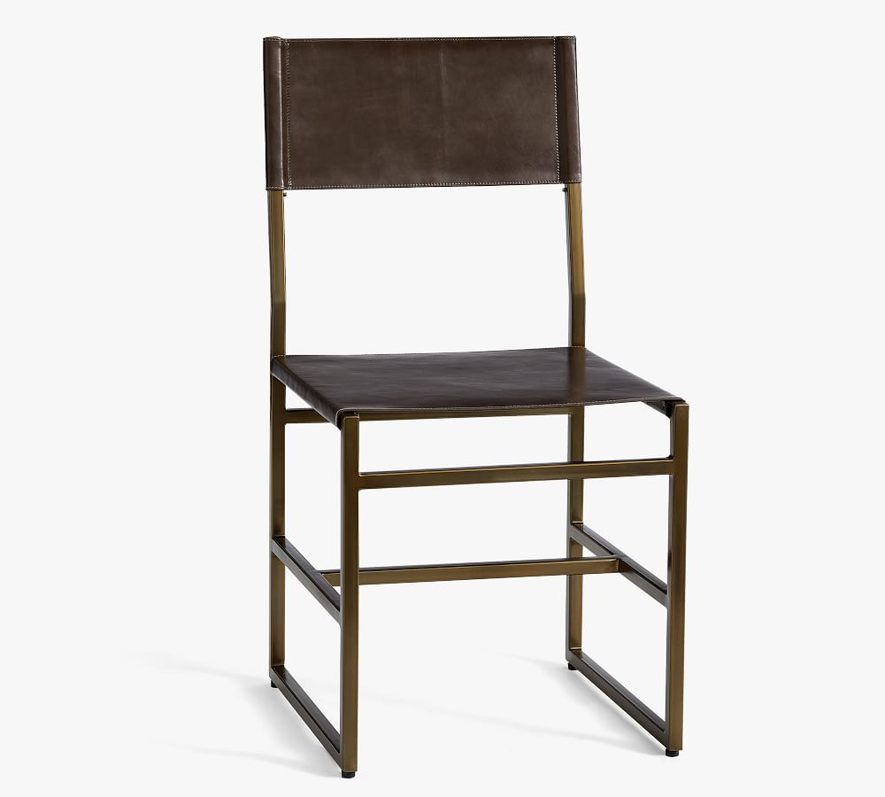 Hardy Leather Dining Chair | Pottery Barn