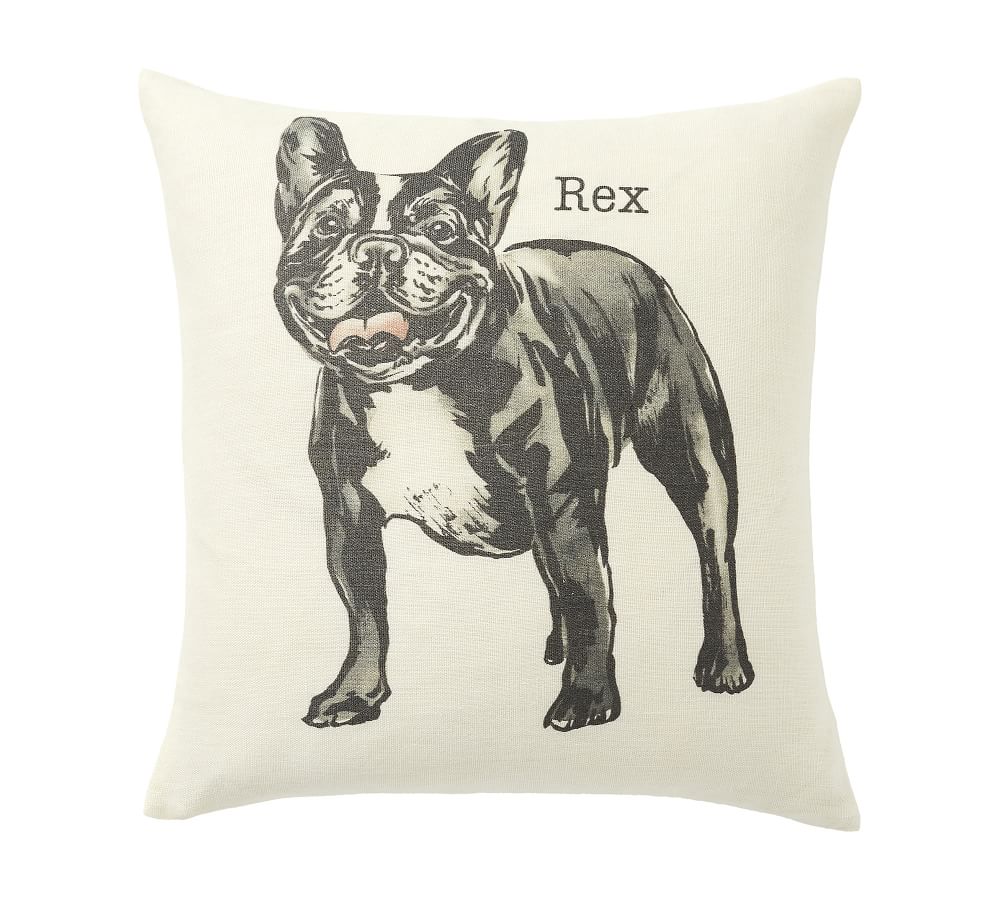 Personalized Dog Linen Pillow Covers | Pottery Barn