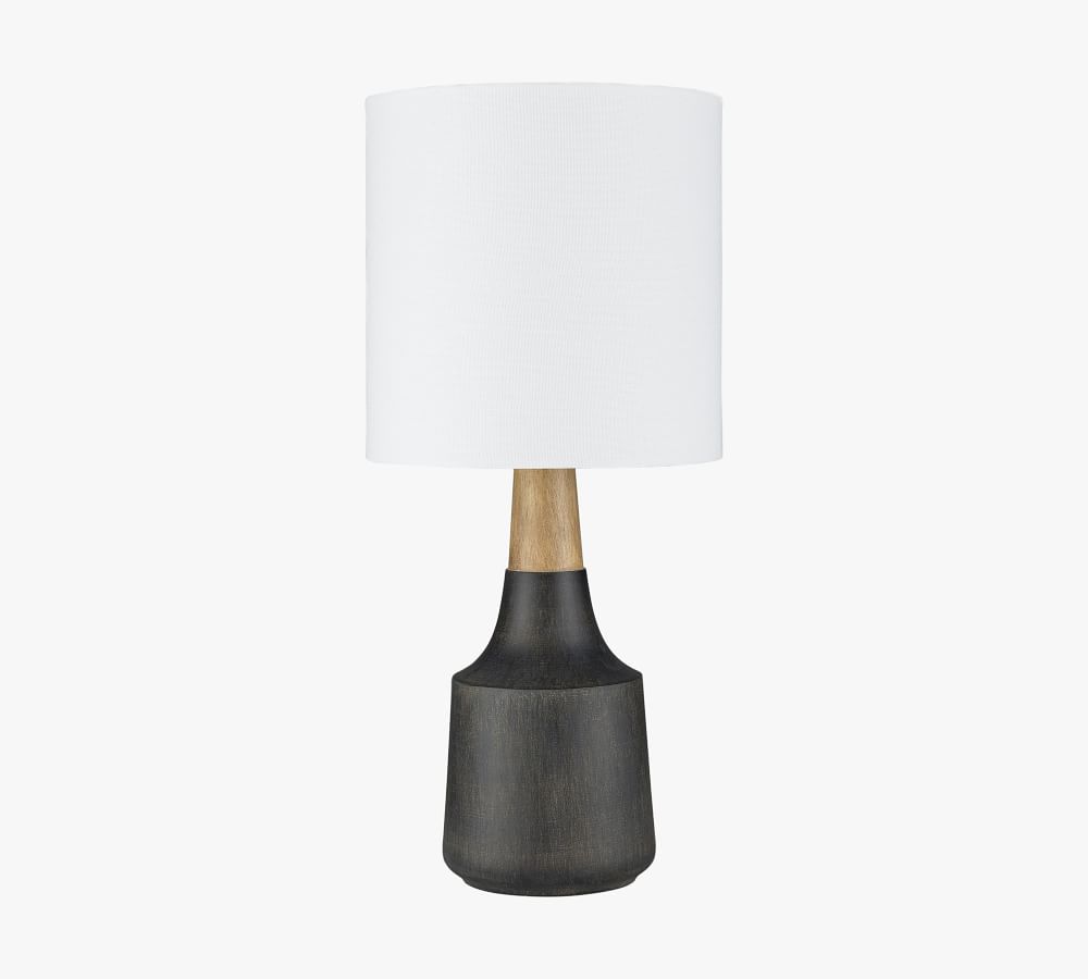 Cowan Petite Ceramic & Wood Table Lamp | Pottery Barn