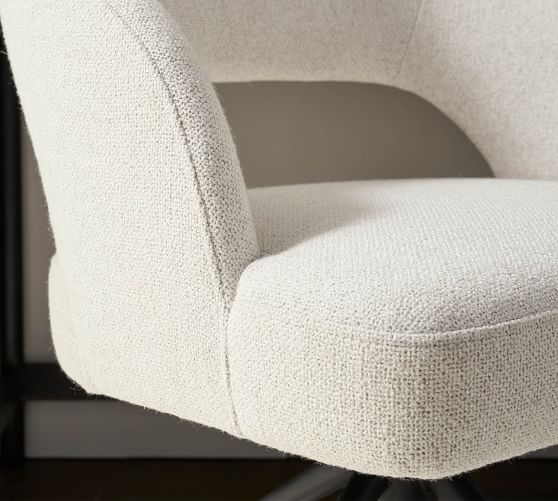 hartleys white and grey swivel chair