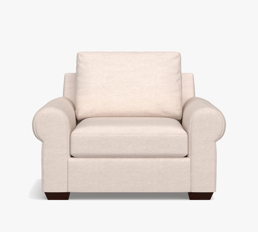 Big Sur Roll Arm Upholstered Armchair | Pottery Barn