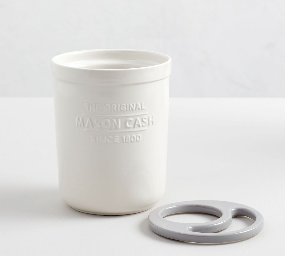 Mason Cash Stoneware Utensil Holder & Trivet Pottery Barn