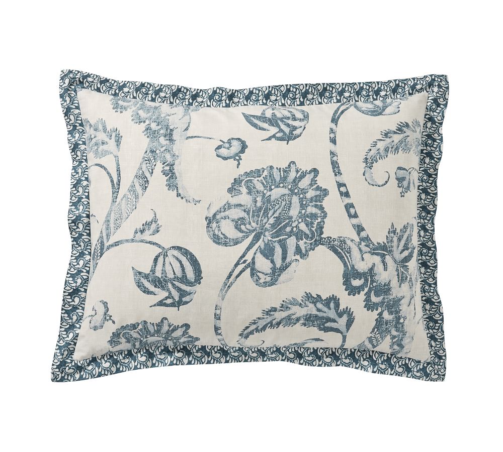 Flora Reversible Organic Cotton Sham | Pottery Barn