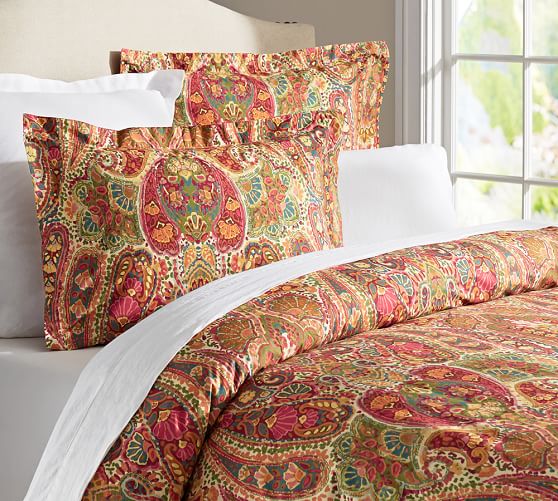 pottery barn paisley comforter