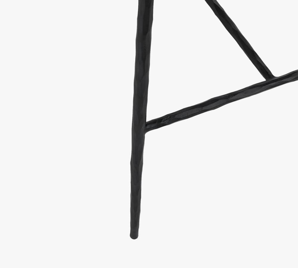 Eugina Leather Bar & Counter Stools Pottery Barn