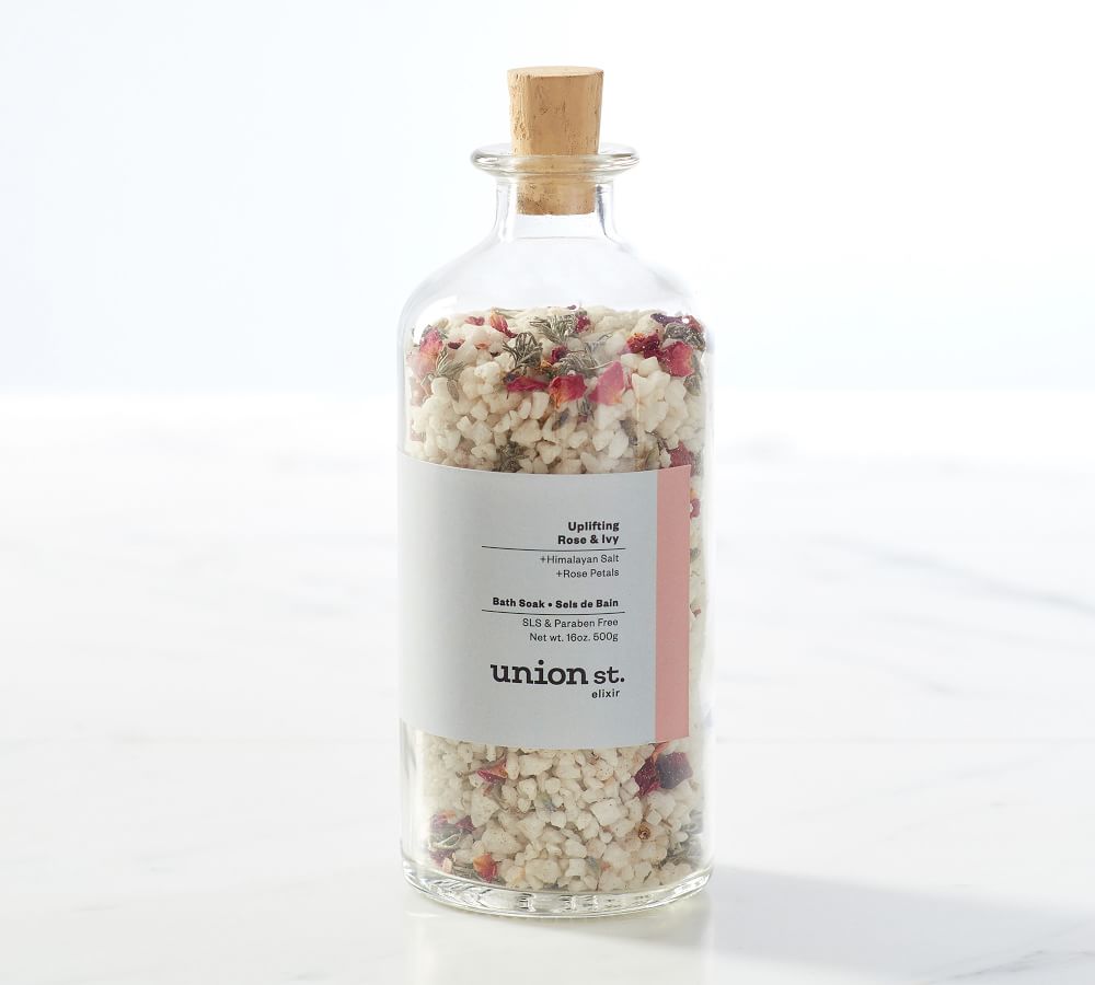 Union St. Elixir Uplifting Rose + Ivy Bath Salt Pottery Barn