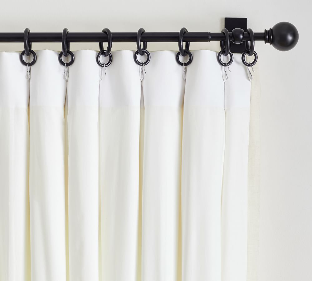 Emery Linen Pinch Pleat Curtain | Pottery Barn