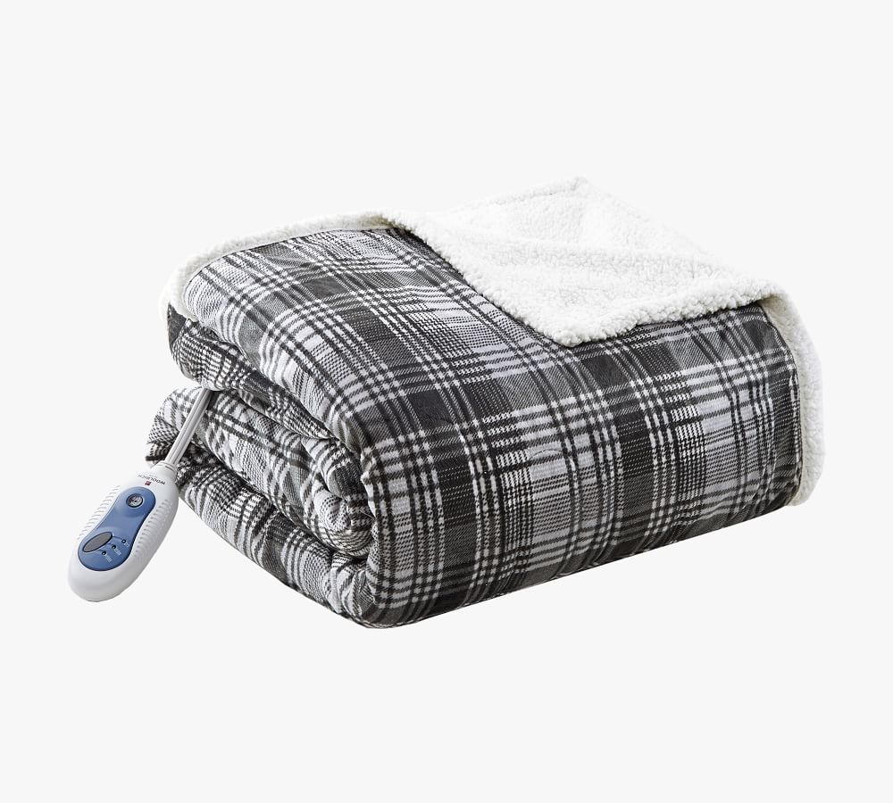 Woolrich Heated Oversized MinktoBerber Throw Pottery Barn
