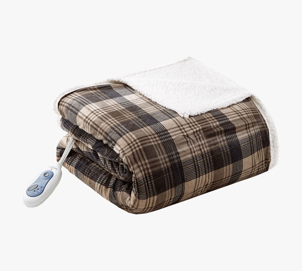 Woolrich Heated Oversized MinktoBerber Throw Pottery Barn
