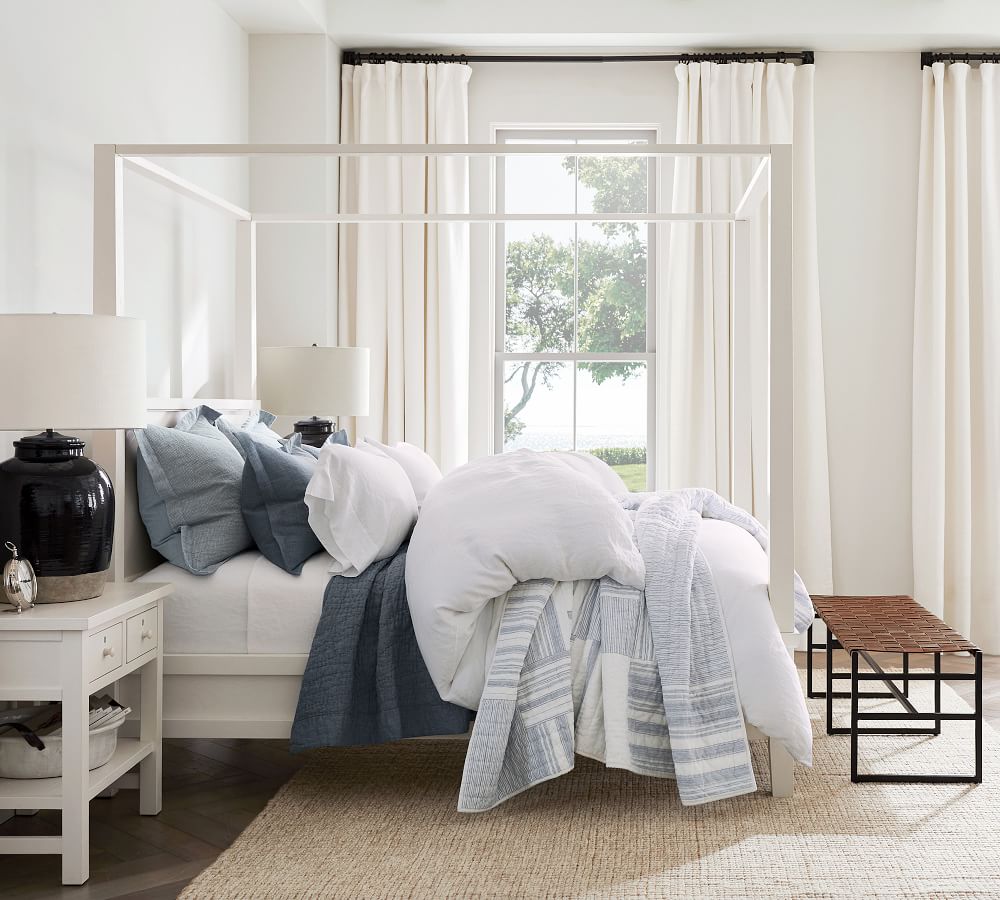 Belgian Flax Linen Waffle Duvet Cover Pottery Barn