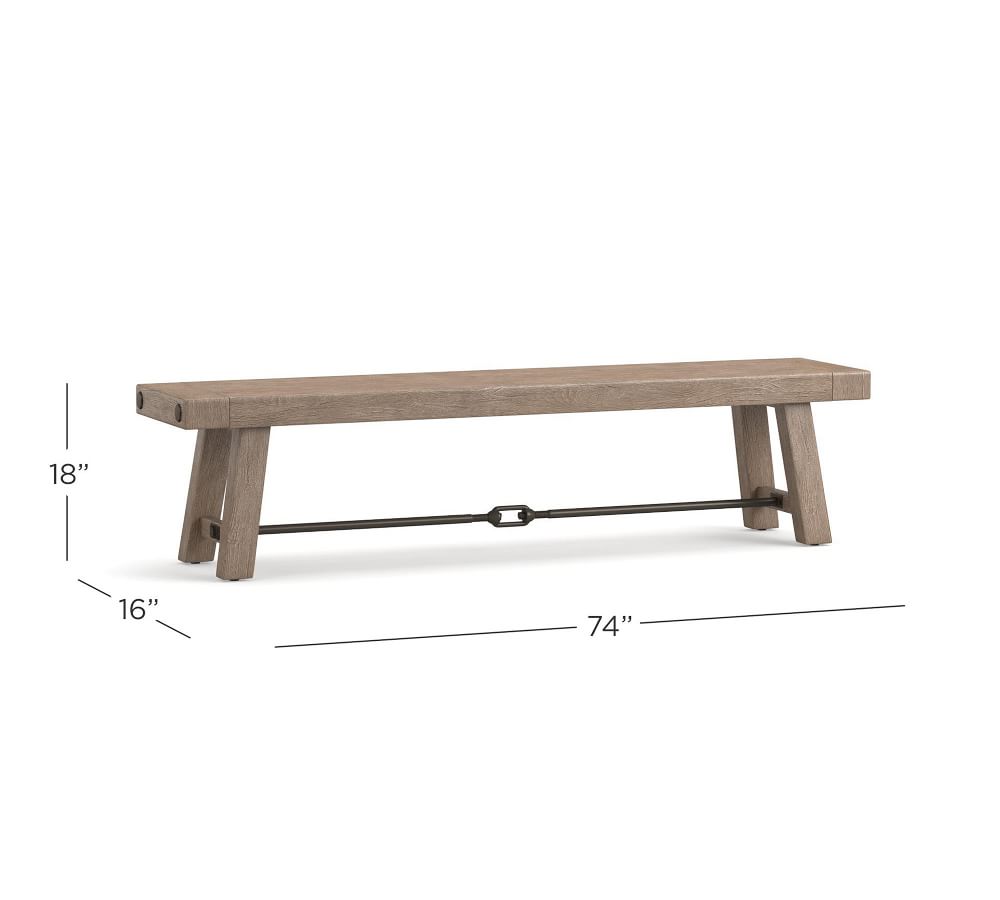 Benchwright Dining Bench Pottery Barn