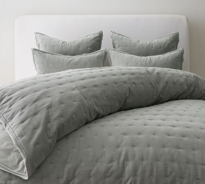 velvet tufted quilt king
