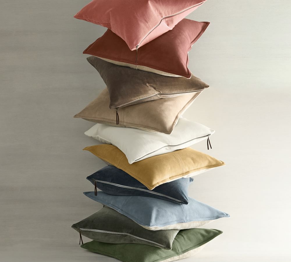 Everywhere Velvet Pillow Cover Pottery Barn