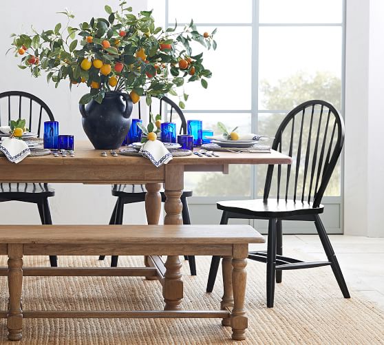 black windsor chairs pottery barn