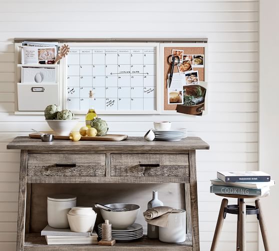 Mail organizer for kitchen counter