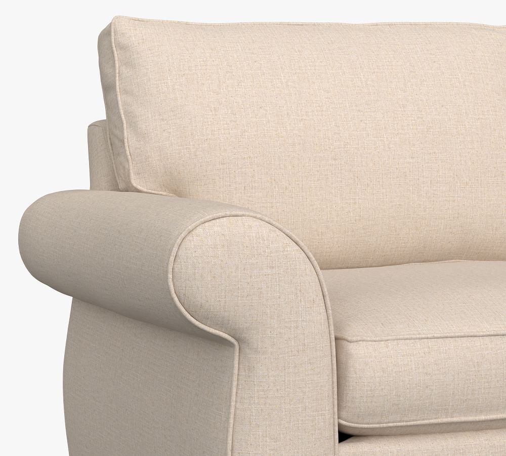 Pearce Roll Arm Slipcovered 3Piece Sectional with Wedge Pottery Barn