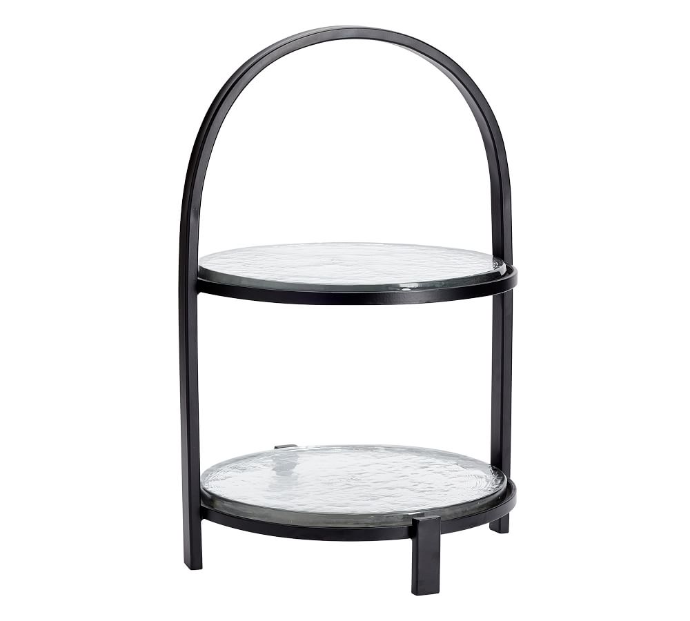 Slab Glass Tiered Stand Pottery Barn