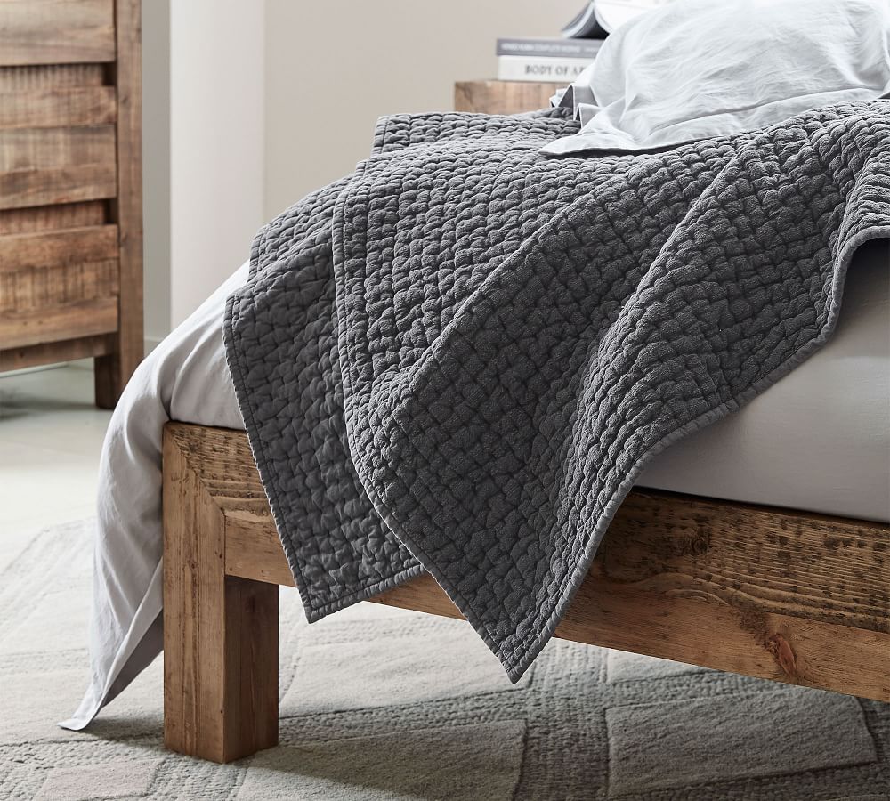 Stonewashed PickStitch Quilt Pottery Barn