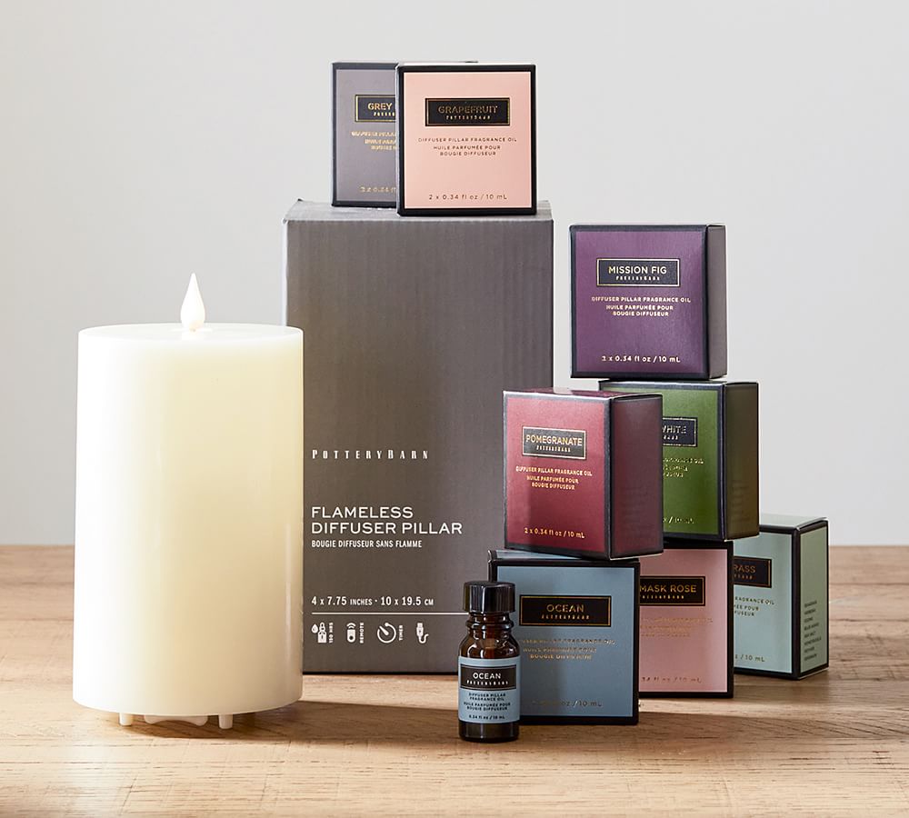 Signature Home Scent Flameless Diffuser Candle Fragrance Oil Set of 2