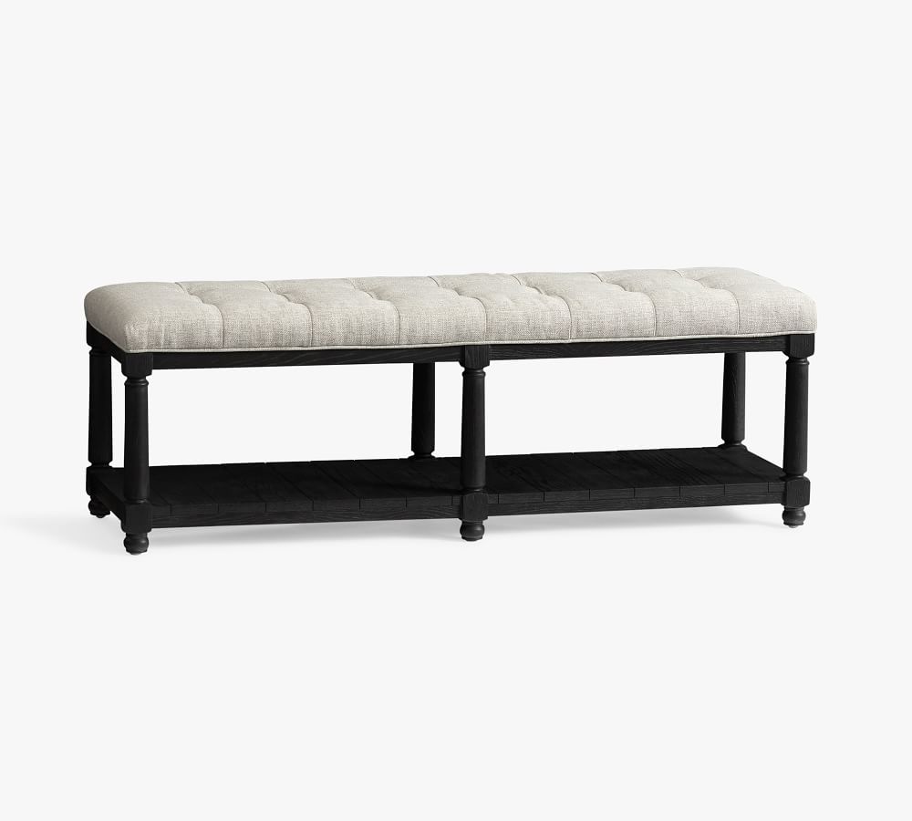 Berlin Tufted Bench Pottery Barn