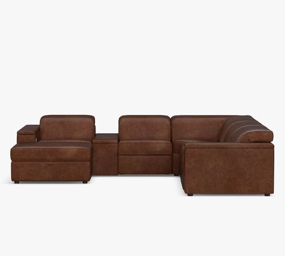 square arm reclining sofa