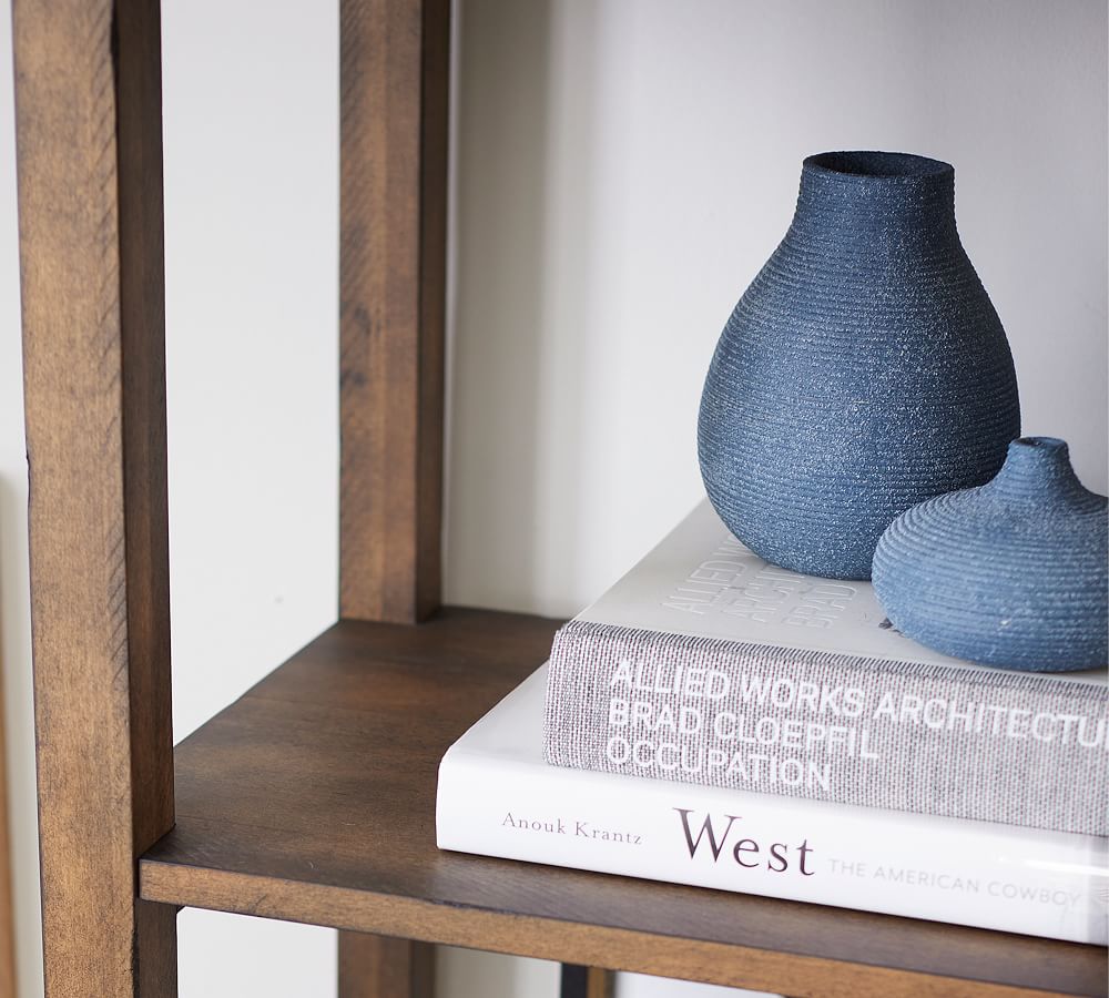 Bondi Handcrafted Terracotta Vase Collection Blue Pottery Barn