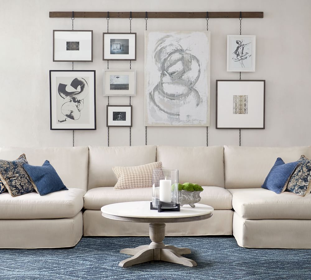 Alexandra 39" Round Marble Coffee Table Pottery Barn