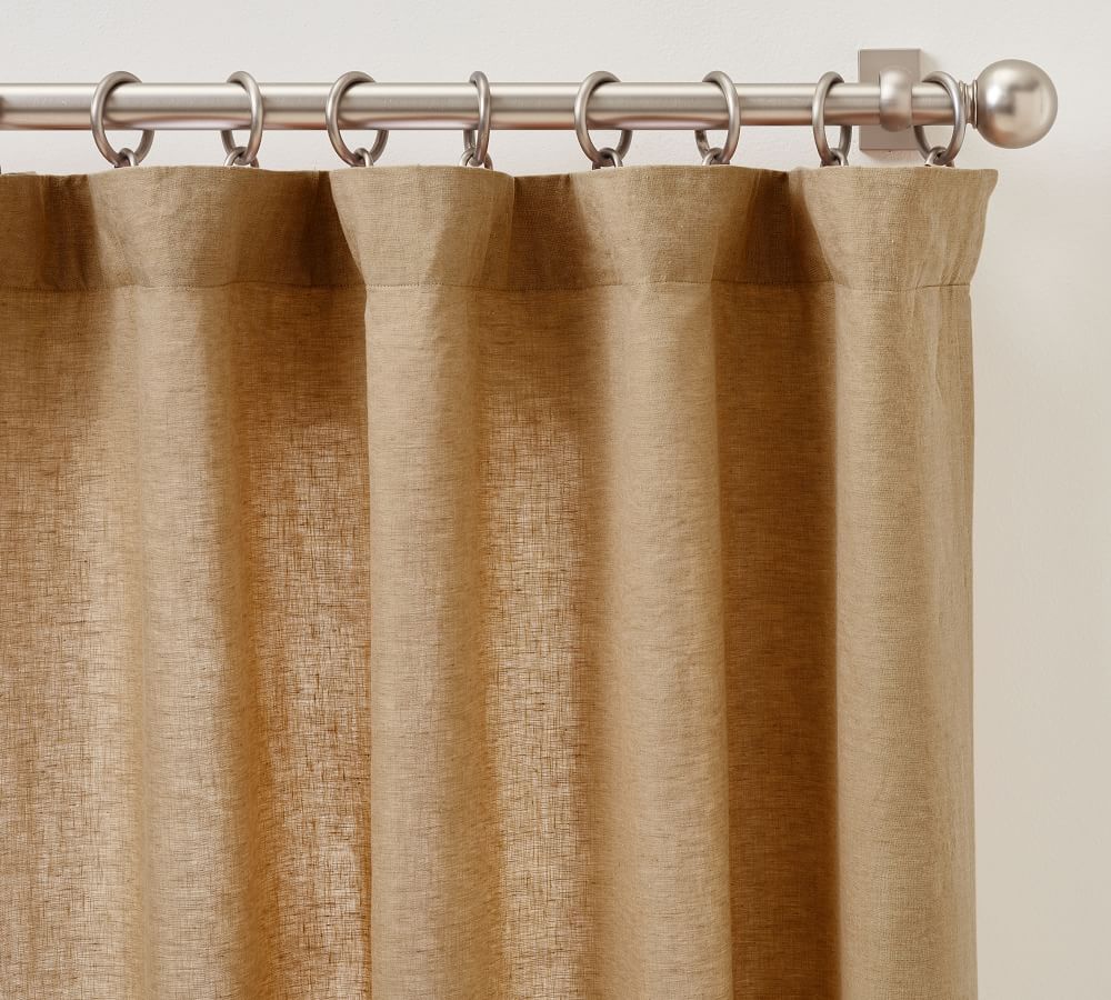 Belgian Flax Linen Curtain | Pottery Barn