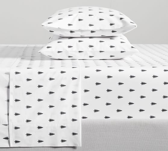 Pine Tree Percale Sheet Set | Pottery Barn