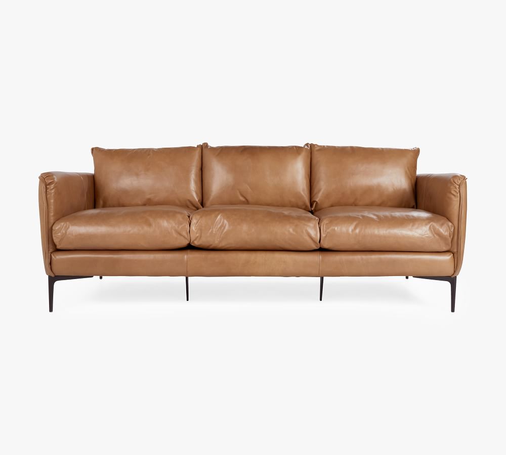 Waldorf Leather Sofa Pottery Barn