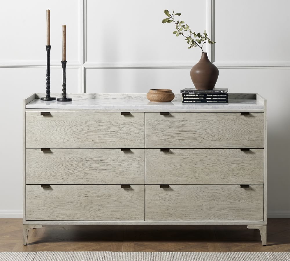 Geary 6-Drawer Wide Dresser | Pottery Barn