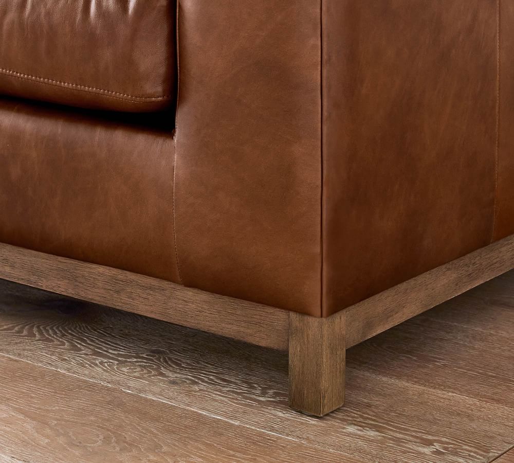 Henley Tufted Leather Sofa Pottery Barn