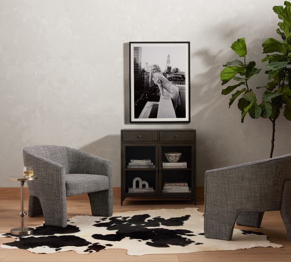 Harmon 35" Metal Media Console Pottery Barn