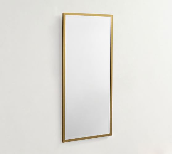Kensington Rectangular Slim Mirror With, Tall Skinny Wall Mirror