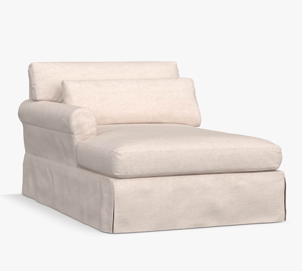 Build Your Own - York Roll Arm Deep Seat Slipcovered Sectional ...