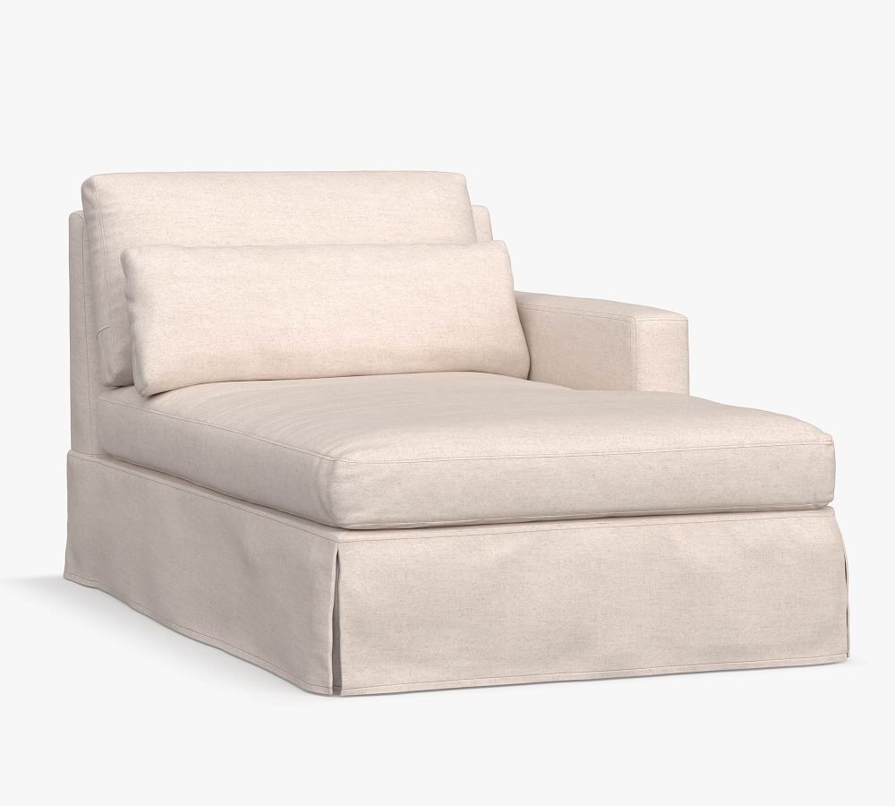 Build Your Own York Square Arm Deep Seat Slipcovered Sectional