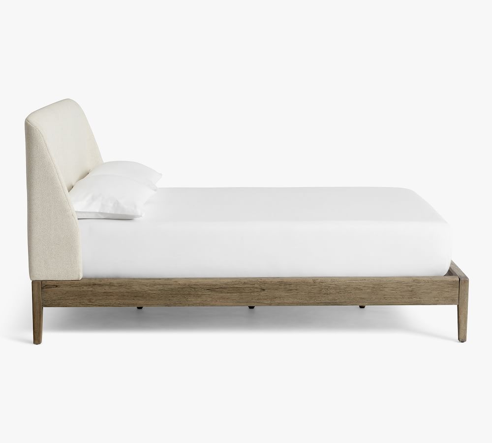 Layton Upholstered Platform Bed Pottery Barn