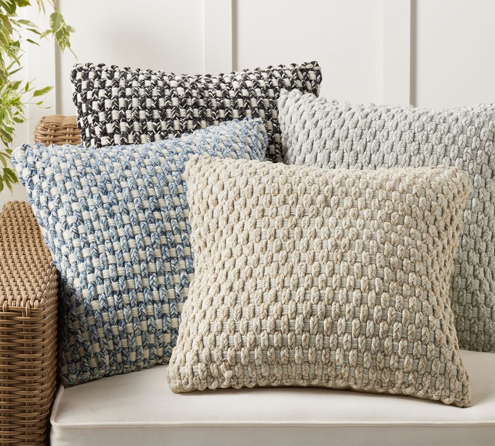 Cadyn Textured Indoor/Outdoor Pillow Pottery Barn
