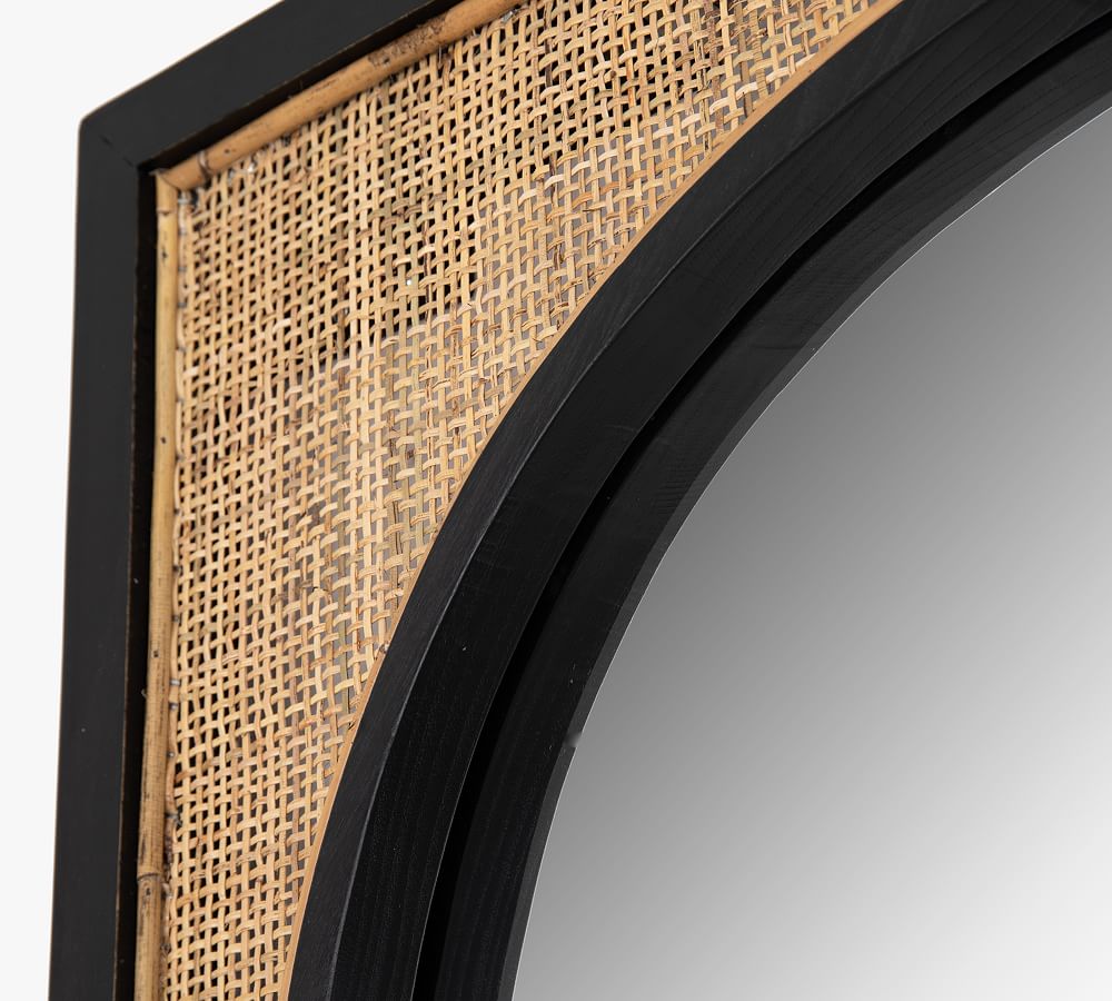 Dolores Cane Wall Mirror Pottery Barn