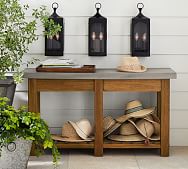 outdoor console table with stools