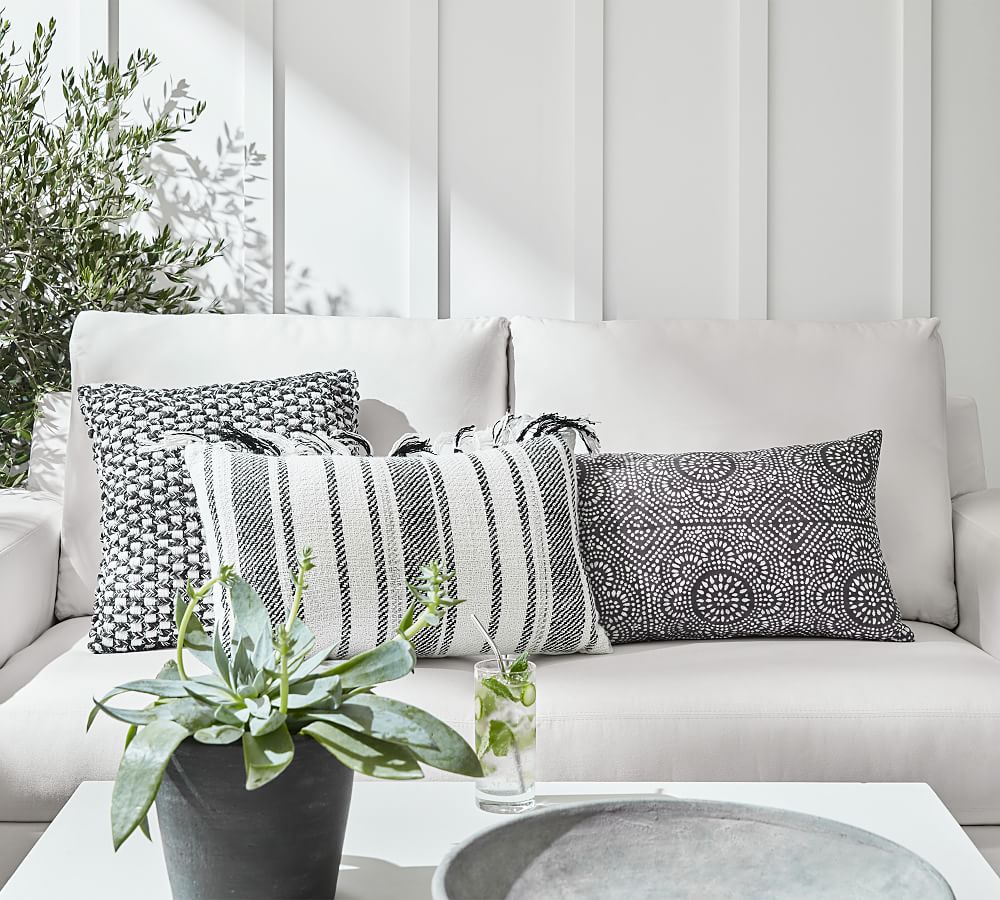 Cadyn Textured Indoor/Outdoor Pillow Pottery Barn