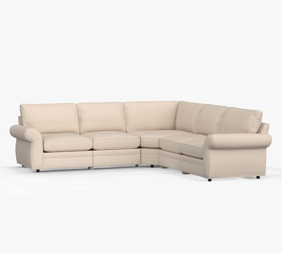 pottery barn reclining sectional