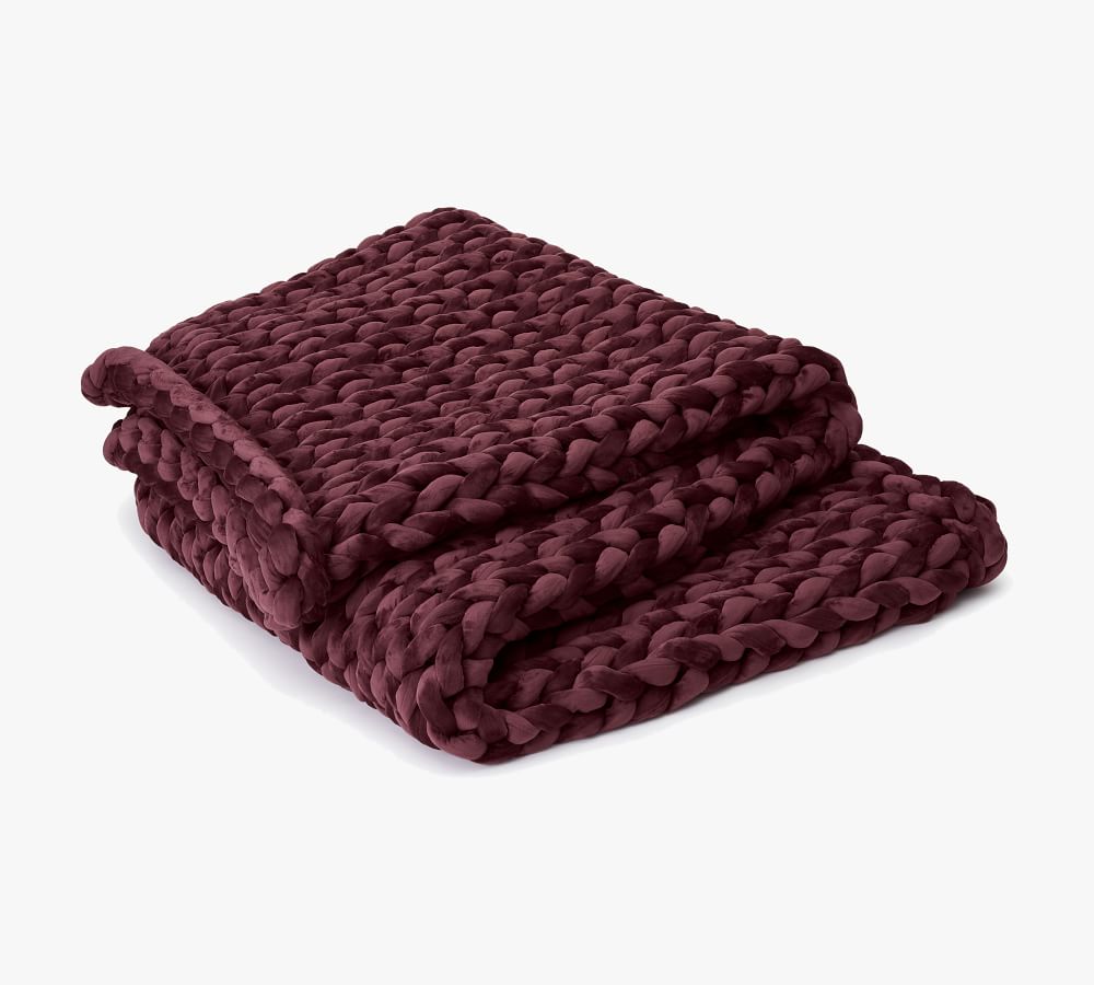 Bearaby Velvet Napper Weighted Blanket Pottery Barn