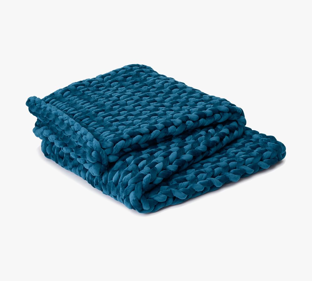 Bearaby Velvet Napper Weighted Blanket Pottery Barn